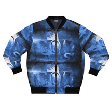 Load image into Gallery viewer, GOD 1st Unisex Bomber Jacket (Blue)
