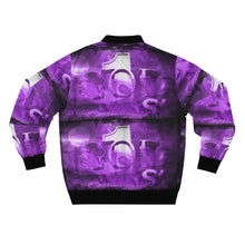 Load image into Gallery viewer, GOD 1st Unisex Bomber Jacket (Purple)