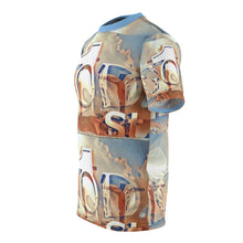 Load image into Gallery viewer, GOD 1st Unisex Cut & Sew Tee (SkyBlue&beige)