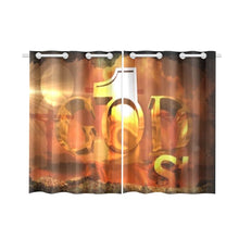 Load image into Gallery viewer, GOD1st (Original) Kitchen Curtain 26'' X 39''(2 Pieces, 1 Design)