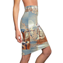 Load image into Gallery viewer, GOD 1st Pencil Skirt 👗 (SkyBlue&beige)