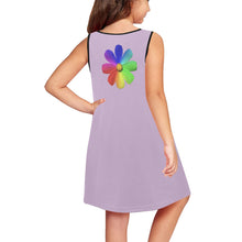 Load image into Gallery viewer, GOD 1st "Life without Jesus" (Purple) Girls' Sleeveless Dress