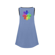 Load image into Gallery viewer, GOD 1st "Life without Jesus" (Blue) Girls' Sleeveless Dress
