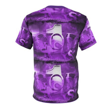 Load image into Gallery viewer, GOD 1st Unisex Cut & Sew Tee (Purple)