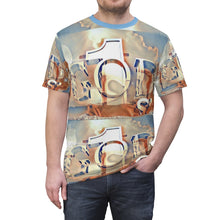 Load image into Gallery viewer, GOD 1st Unisex Cut & Sew Tee (SkyBlue&beige)
