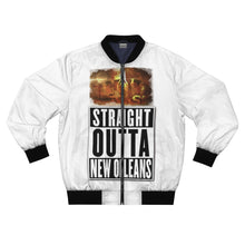 Load image into Gallery viewer, GOD 1st Unisex “SONew Orleans” Bomber Jacket (Og) White