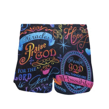 Load image into Gallery viewer, GOD 1st "Praise GOD" Casual Women's Mid-Length Board Shorts