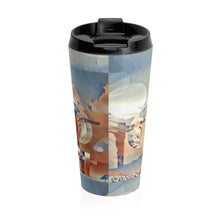 Load image into Gallery viewer, GOD 1st Stainless Steel Travel Mug (SkyBlue) beige