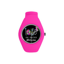 Load image into Gallery viewer, GOD1st "LoveOneAnother" (Pink) Candy Silicone Watch