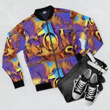 Load image into Gallery viewer, GOD 1st Unisex Bomber Jacket (Multicolored)