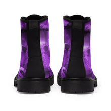 Load image into Gallery viewer, GOD 1st “Boots on da Ground” Canvas Boots (Purple) Men