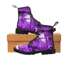 Load image into Gallery viewer, GOD 1st “Boots on da Ground” Canvas Boots (Purple) Men