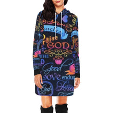 Load image into Gallery viewer, GOD 1st "Praise GOD" Hoodie Mini Dress