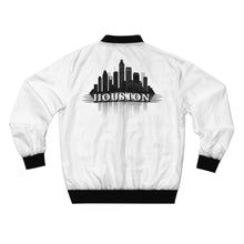 Load image into Gallery viewer, GOD 1st Unisex “SOHouston” Bomber Jacket (W&B) og