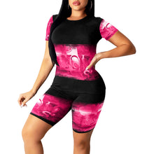 Load image into Gallery viewer, GOD 1st Women's Short Yoga Set (Pink&Black) (Sets 03)
