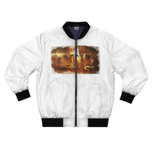 Load image into Gallery viewer, GOD 1st Unisex “SHAQ Diesel” Bomber Jacket (Og) White