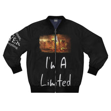 Load image into Gallery viewer, GOD 1st Unisex “Don’t Ever Stop Being Solid” Bomber Jacket (Og) Black Limited Edition