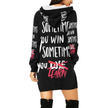 Load image into Gallery viewer, GOD 1st "Win,Lose,Learn"-Hoodie Dress