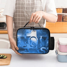 Load image into Gallery viewer, GOD 1st (Blue) Leather Lunch Bag