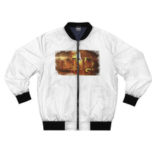 Load image into Gallery viewer, GOD 1st Unisex “Faith Over Fear” Bomber Jacket (Og) White