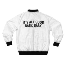 Load image into Gallery viewer, GOD 1st Unisex “SOBrooklyn” Bomber Jacket (W&B) og