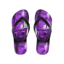 Load image into Gallery viewer, GOD 1st Unisex Flip-Flops (Purple)