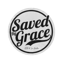 Load image into Gallery viewer, GOD1st "SavedByGrace" Circular Ultra-Soft Micro Fleece Blanket 60"
