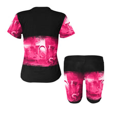 Load image into Gallery viewer, GOD 1st Women's Short Yoga Set (Pink&Black) (Sets 03)