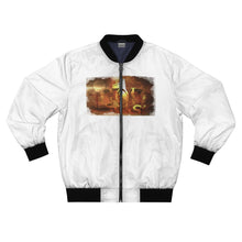 Load image into Gallery viewer, GOD 1st Unisex “SHALOM Y’all” Bomber Jacket (Og) White
