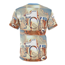 Load image into Gallery viewer, GOD 1st Unisex Cut & Sew Tee (SkyBlue&beige)