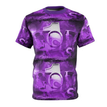 Load image into Gallery viewer, GOD 1st Unisex Cut & Sew Tee (Purple)
