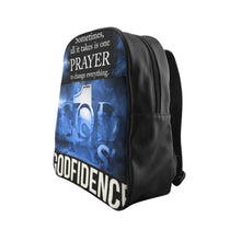 Load image into Gallery viewer, GOD 1st “Prayer to Change Everything” School Backpack 🎒(Blue&amp;Black)
