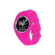 Load image into Gallery viewer, GOD1st "LoveOneAnother" (Pink) Candy Silicone Watch
