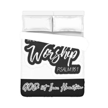 Load image into Gallery viewer, GOD 1st "Made to Worship" Duvet Cover Blanket 86"x70"
