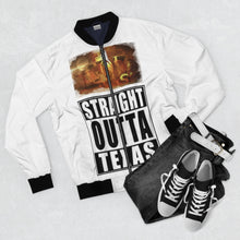 Load image into Gallery viewer, GOD 1st Unisex “SOTexas” Bomber Jacket (W&amp;B) og
