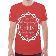 Load image into Gallery viewer, GOD 1st "Christ who Strengthens" New T-shirt for Men

