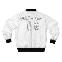 Load image into Gallery viewer, GOD 1st Unisex “Found Happiness” Bomber Jacket

