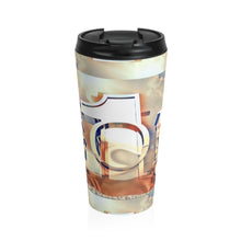 Load image into Gallery viewer, GOD 1st Stainless Steel Travel Mug (SkyBlue) beige
