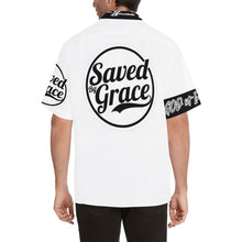 Load image into Gallery viewer, GOD 1st "SavedByGrace" Button-Down Hawaiian Shirt
