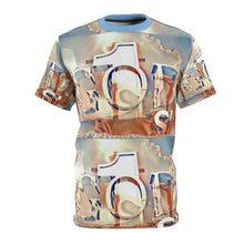 Load image into Gallery viewer, GOD 1st Unisex Cut &amp; Sew Tee (SkyBlue&amp;beige)
