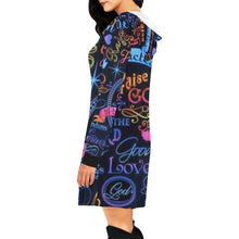 Load image into Gallery viewer, GOD 1st "Praise GOD" Hoodie Mini Dress
