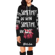 Load image into Gallery viewer, GOD 1st "Win,Lose,Learn"-Hoodie Dress
