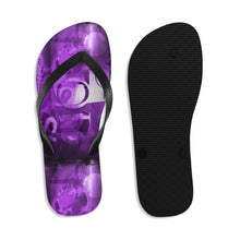 Load image into Gallery viewer, GOD 1st Unisex Flip-Flops (Purple)

