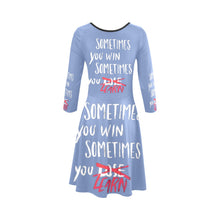 Load image into Gallery viewer, GOD 1st "YouWinYouLearn" 3/4 Sleeve Sundress (Sky Blue)
