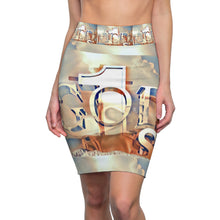 Load image into Gallery viewer, GOD 1st Pencil Skirt 👗 (SkyBlue&amp;beige)
