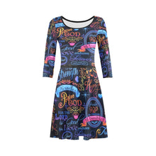 Load image into Gallery viewer, GOD 1st "Praise GOD"  3/4 Sleeve Sundress
