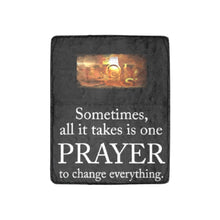 Load image into Gallery viewer, GOD1st "SometimesOnePrayer" Ultra-Soft Micro Fleece Blanket 30''x40''

