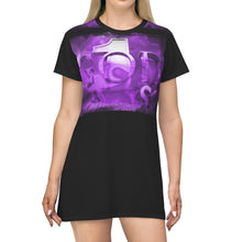 Load image into Gallery viewer, GOD 1st T-Shirt Dress 👗 (Black&amp;Purple)
