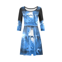 Load image into Gallery viewer, GOD1st (Blue) 3/4 Sleeve Sundress (D23)

