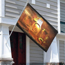 Load image into Gallery viewer, GOD 1st (Salute) original/Black Garden Flag 70"x47"
